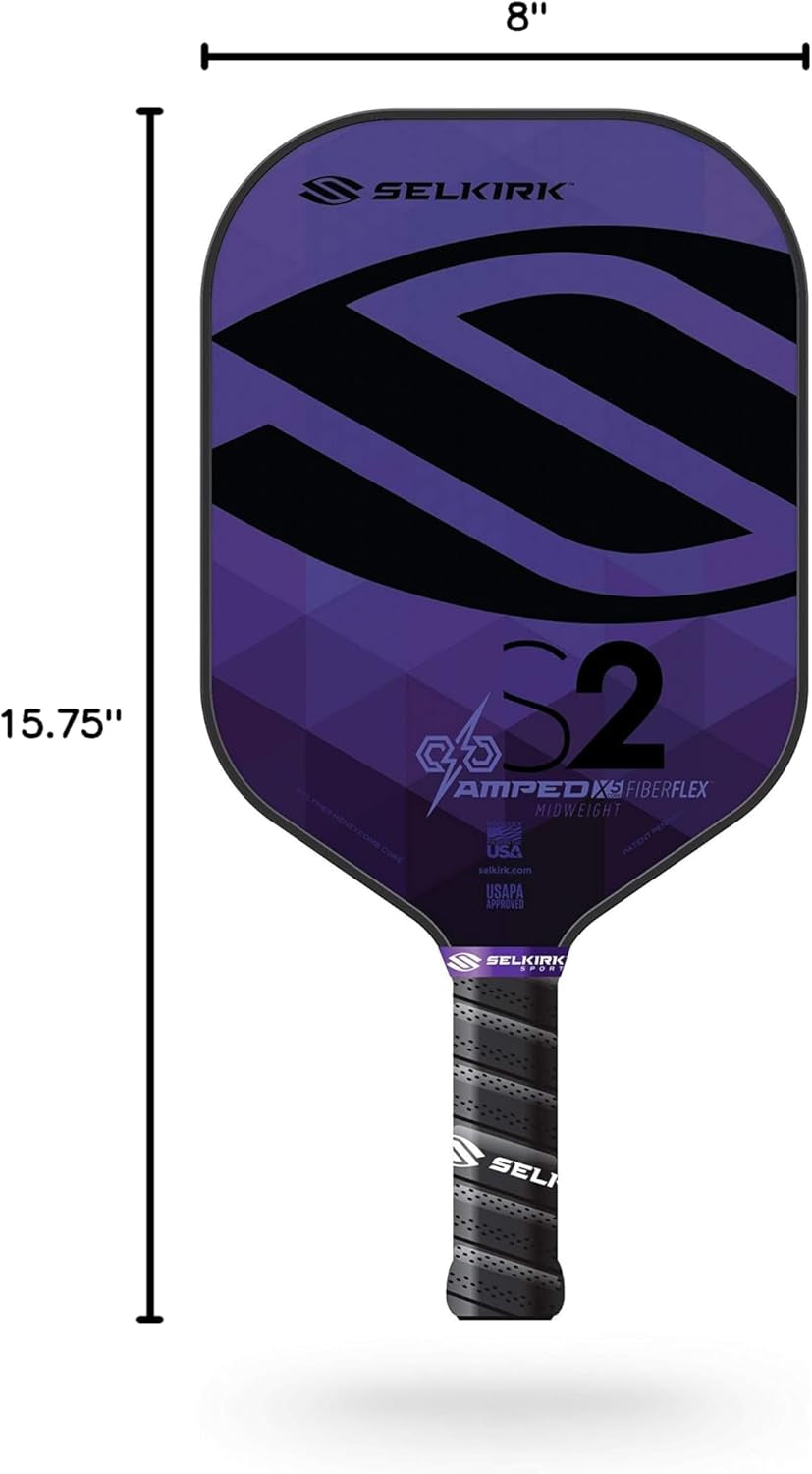 Amped Pickleball Paddles | Assembled in the USA | Amped Control or Amped Pro Fiberglass Pickleball Paddle | Unrivaled Precision & Control