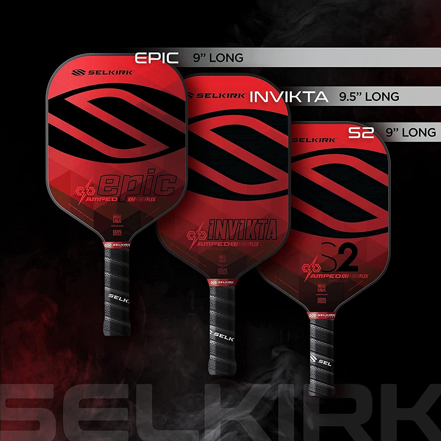 Amped Pickleball Paddles | Assembled in the USA | Amped Control or Amped Pro Fiberglass Pickleball Paddle | Unrivaled Precision & Control