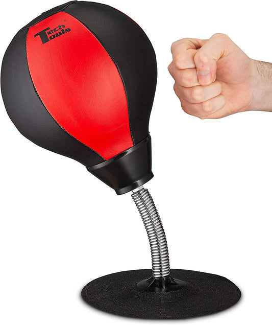 Desktop Punching Bag - Suctions to Your Desk, Cool Gadgets for Office, Gag Gifts for Boss or Coworker, Heavy Duty Stress Relief Boxing Bag